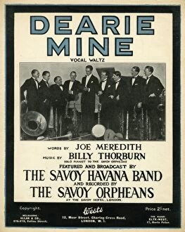 Images Dated 15th December 2016: Music cover, Dearie Mine, by Meredith and Thorburn