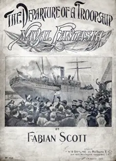 Fantasia Prints: Music cover, The Departure of a Troopship, Naval Fantasia