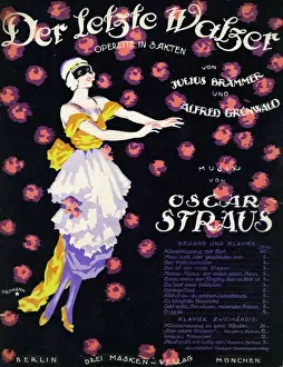 Voice Prints: Music cover, Der Letzte Waltzer, operetta in three acts