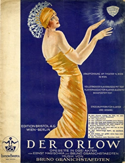 Images Dated 20th March 2017: Music cover, Der Orlow, operetta by Granichstaedten