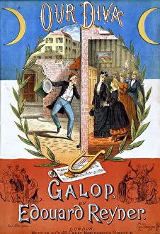 Galop Prints: Music cover, Our Diva Galop by Edouard Reyner