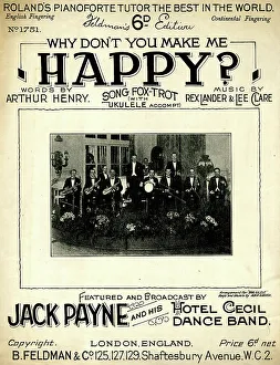 Lyrics Prints: Music cover, Why Don't You Make Me Happy?