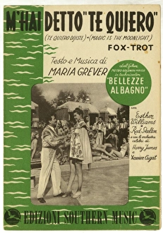 Music cover, Esther Williams in Bathing Beauty Music cover, Esther Williams in Bathing Beauty