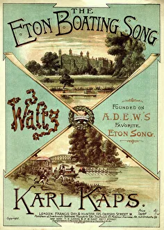 Waltz Prints: Music cover, The Eton Boating Song