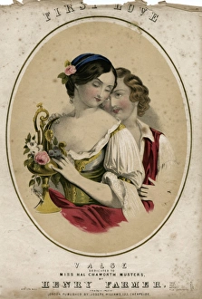 Blouse Gallery: Music cover, First Love, Valse by Henry Farmer