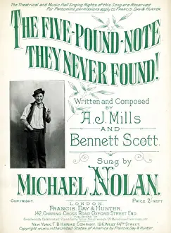 Nolan Prints: Music cover, The Five-Pound-Note They Never Found