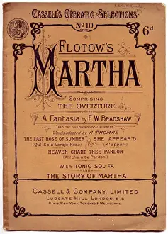Bradshaw Prints: Music cover, Flotows Martha, Cassells Operatic Selections