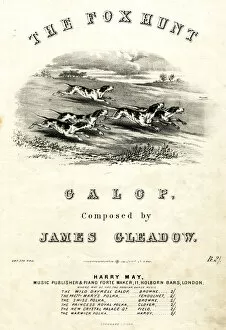 Gallop Collection: Music cover, The Fox Hunt Galop, by James Gleadow