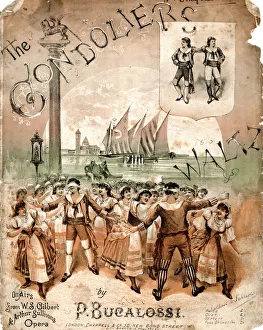 Blindfold Collection: Music cover, The Gondoliers Waltz, P Bucalossi