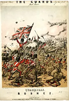 Quadrille Prints: Music cover, The Guards Quadrille by Bushez