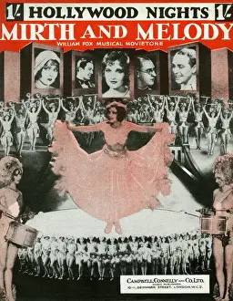 Mirth Prints: Music cover, Hollywood Nights, Mirth and Melody