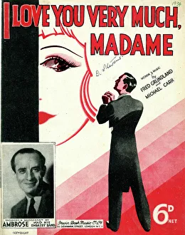 Irwin Prints: Music cover, I Love You Very Much, Madame