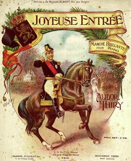 Saluting Collection: Music cover, Joyeuse Entree, march for piano