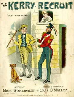 Music cover, The Kerry Recruit, Old Irish Song