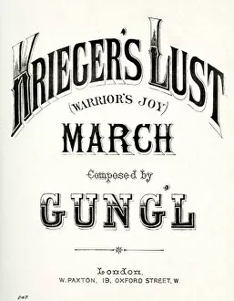 Music cover, Kriegers Lust, March