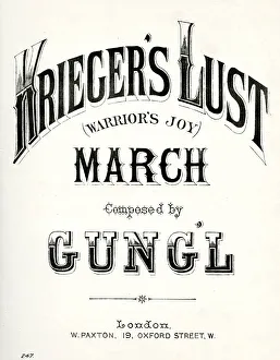 Images Dated 5th April 2019: Music cover, Kriegers Lust, March