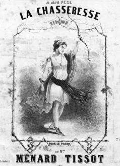 Images Dated 7th January 2016: Music cover, La Chasseresse by Mme Menard Tissot