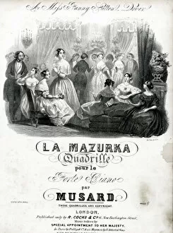 Sutton Gallery: Music cover, La Mazurka Quadrille, by Musard