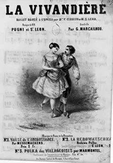 Images Dated 7th January 2016: Music cover, La Vivandiere, ballet music