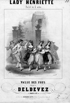 Henrietta Gallery: Music cover, Lady Henriette, ballet by Deldevez
