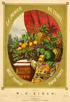 Pannier Prints: Music cover, Le Panier de Fruit, by W H Birch