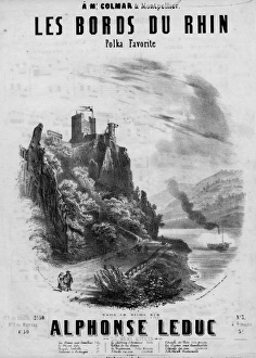 Images Dated 7th January 2016: Music cover, Les Bords du Rhin, Polka by Leduc
