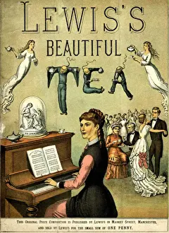 Waltz Prints: Music cover, Lewiss Beautiful Tea, Waltz