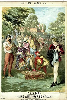 Composed Prints: Music cover, As You Like It Polka, by Adam Wright