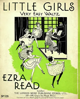 Easy Prints: Music cover, Little Girls Very Easy Waltz