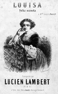 Images Dated 7th January 2016: Music cover, Louisa Polka-Mazurka by Lucien Lambert