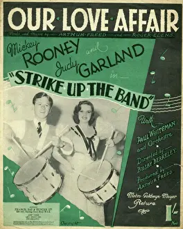 Judy Prints: Music cover, Our Love Affair, Mickey Rooney & Judy Garland