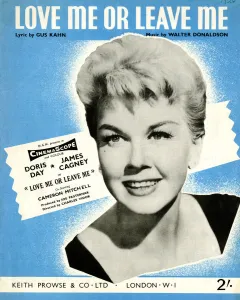Doris Prints: Music cover, Love Me or Leave Me, Doris Day