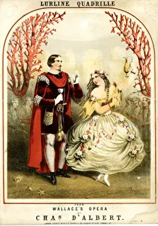 Quadrille Prints: Music cover, Lurline Quadrille from Wallaces opera