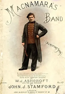 Stamford Prints: Music cover, Macnamaras Band sung by W. J. Ashcroft
