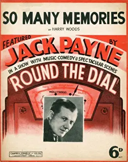 Memories Prints: Music cover, So Many Memories, Jack Payne