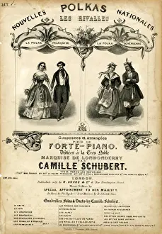Music cover, National Polkas by Camille Schubert