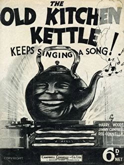 Jimmy Gallery: Music cover, The Old Kitchen Kettle Keeps Singing a Song