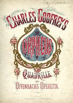 Music cover, Orpheus Quadrille, after Offenbach