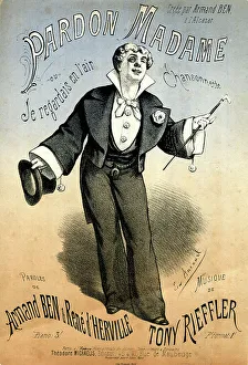Armand Prints: Music cover, Pardon Madame, or, I Was Looking Up