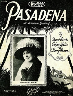 Edgar Collection: Music cover, Pasadena, an American Love Song