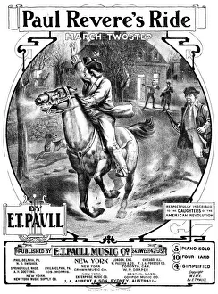 Music cover, Paul Reveres Ride, March-Twostep