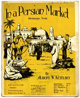 Images Dated 26th March 2019: Music cover, In a Persian Market, Intermezzo Scene