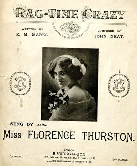 Neat Collection: Music cover, Rag-Time Crazy sung by Florence Thurston
