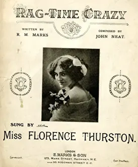 Crazy Prints: Music cover, Rag-Time Crazy sung by Florence Thurston