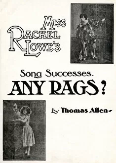 Rags Gallery: Music cover, Any Rags? by Thomas Allen