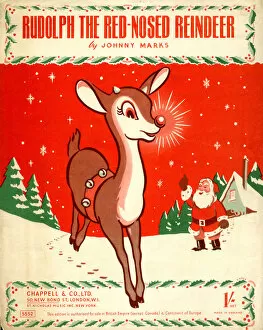 Images Dated 17th January 2020: Music cover, Rudolph the Red-Nosed Reindeer