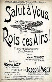 Academy Collection: Music cover, Salut a Vous, Rois des Airs! WW1