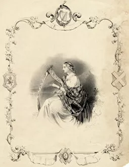 Nationalism Gallery: Music cover with Scottish harpist