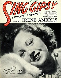 Irene Collection: Music cover, Sing Gipsy, sung by Irene Ambrus