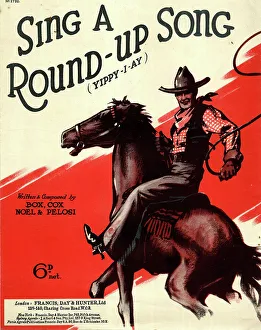 Lasso Prints: Music cover, Sing a Round-Up Song (Yippy-I-Ay)